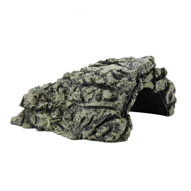 Reptile Hiding Cave Turtle Basking Platform Fish Shrimp Hideouts Aquarium Reptile Terrarium Hiding Decoration for Lizards Turtles Fish(Large) Large - PawsPlanet Australia