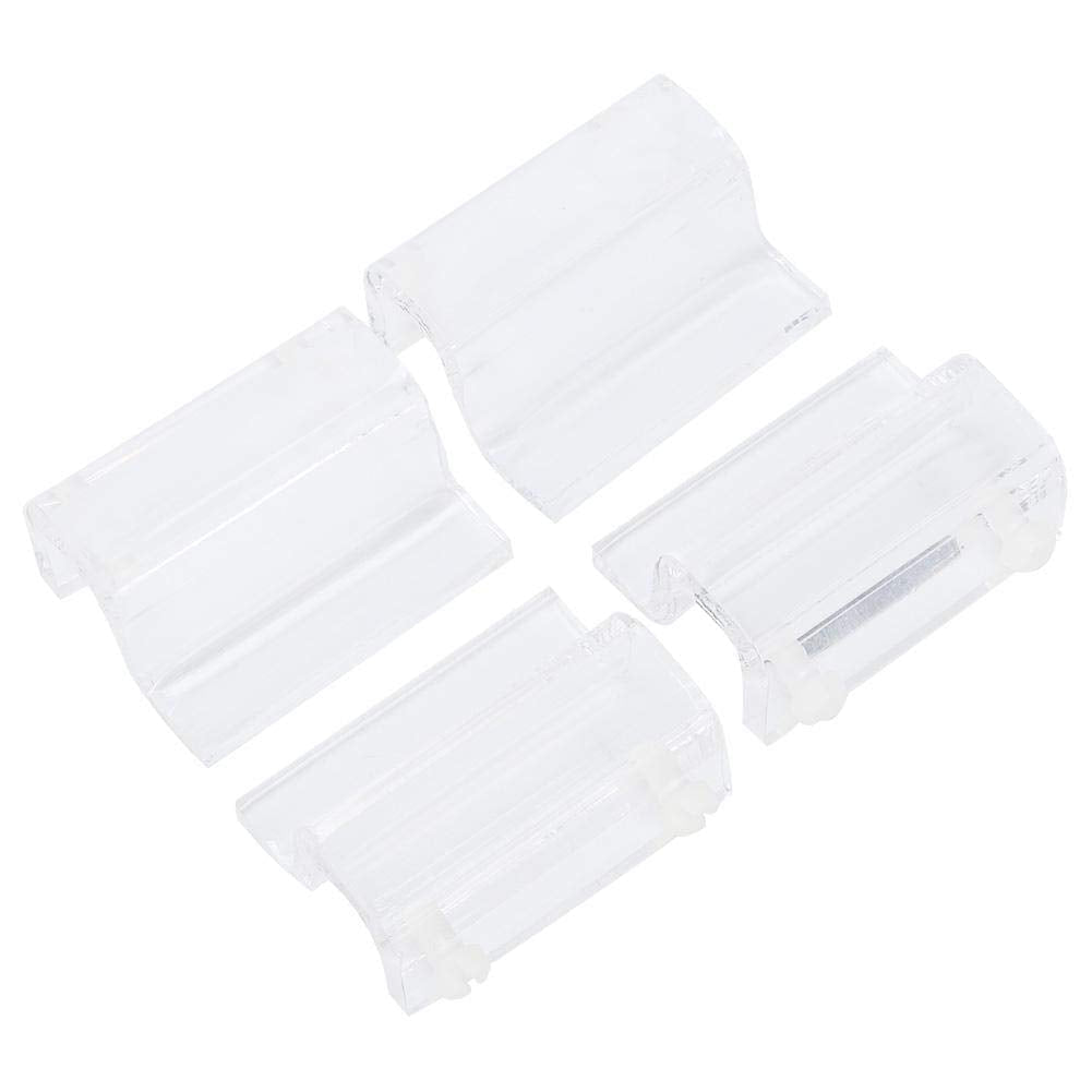 Pssopp 4Pcs Aquarium Glass Cover Clip Acrylic Glass Cover Support Holder Universal Fish Tank Lid Clips with Screws - PawsPlanet Australia