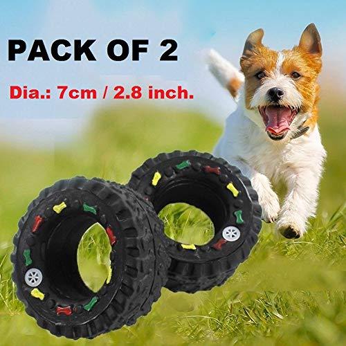 PETS EMPIRE Dog Toy Nontoxic Durable Chew Toys Tire Pet Toys Squeaky Dog Toy Sound Toy for Small Medium Dog Puppy and Cat - PawsPlanet Australia