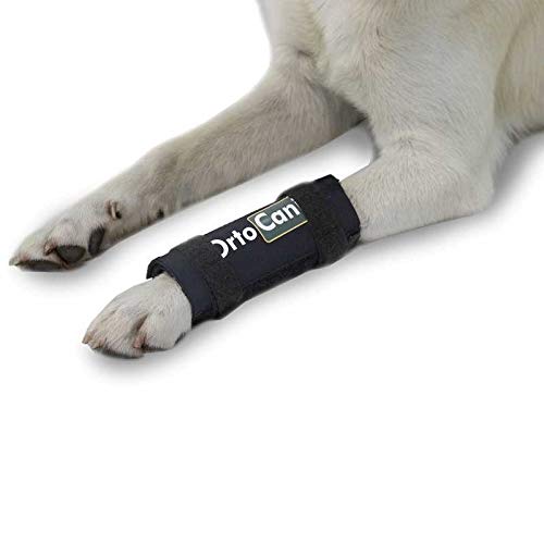 Ortocanis Original Carpal Brace for dogs with carpal hyperextension, arthritis, front leg injuries - lateral metal splints for more support - for all breeds - Size XS - PawsPlanet Australia