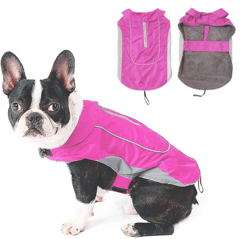 Morezi Premium Outdoor Sport Waterproof Dog Jacket Winter Warm Large Dog Coat with Harness Hole Pink -XXL - PawsPlanet Australia