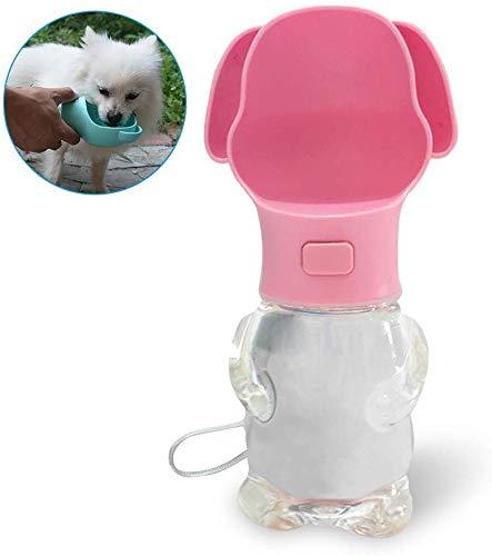 PETS EMPIRE Dog Drinking Water Bottle,Cute Dog Shaped Dog Water Bottle for Outdoor, Environmental Plastic ABS 500ml - 1 Piece Color May Vary - PawsPlanet Australia