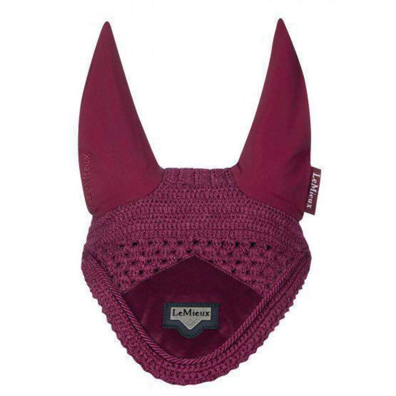 LeMieux Loire Satin Fly Hood Mulberry Extra Large - PawsPlanet Australia