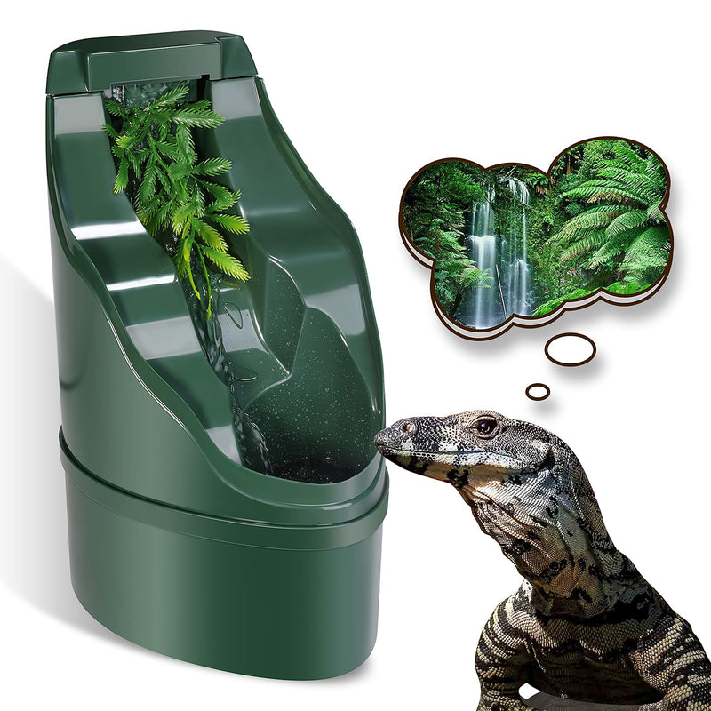 NEPTONION Reptile Chameleon Cantina Drinking Fountain water dripper comes with Feeding Tongs and Frosted Tweezer for Amphibians Insects Lizard Turtle Snake Spider Frog Gecko - PawsPlanet Australia