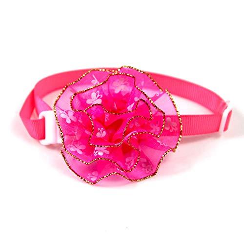 Ladud CWXQ-01 Dog Charms for Pets, Flowers, Accessories, Cat Puppies, Bowtie, Grooming Decoration One Size pink red - PawsPlanet Australia