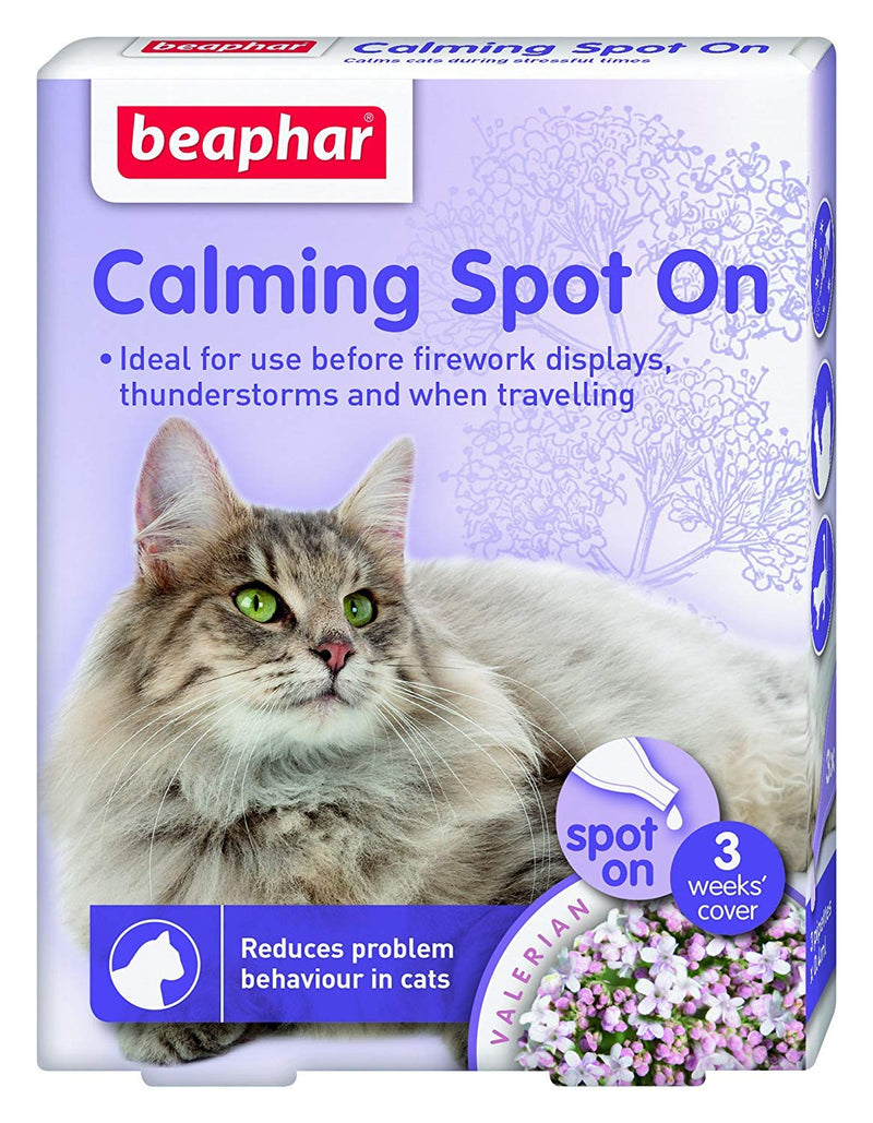 3 X Calming Spot-On for Cats - PawsPlanet Australia