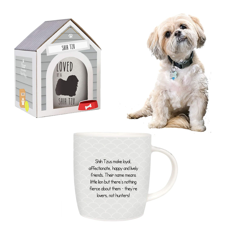 Splosh Precious Pets Mug Collection – Shih Tzu, Grey and Black Ceramic Mug with Pet Silhouette, Gift Boxed, Dishwasher Safe - PawsPlanet Australia