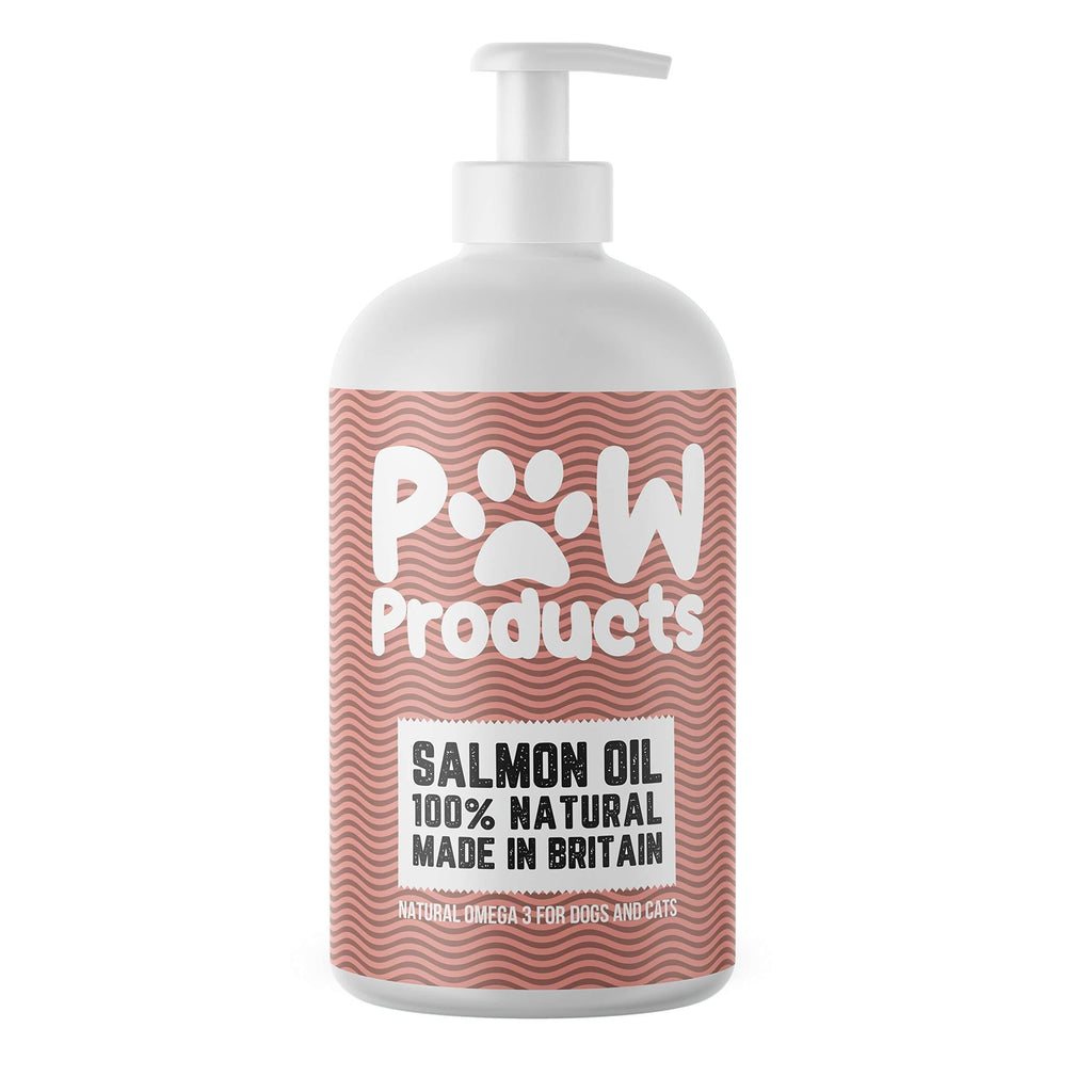 PAW Products MASSIVE VALUE 1L 100% NATURAL SALMON OIL For Dogs, Cats, & other Pets - 100% Pure Premium Food Grade - Natural Omega 3,6 & 9 Supplement - Promotes Coat, Skin, Joint and Brain Health. - PawsPlanet Australia