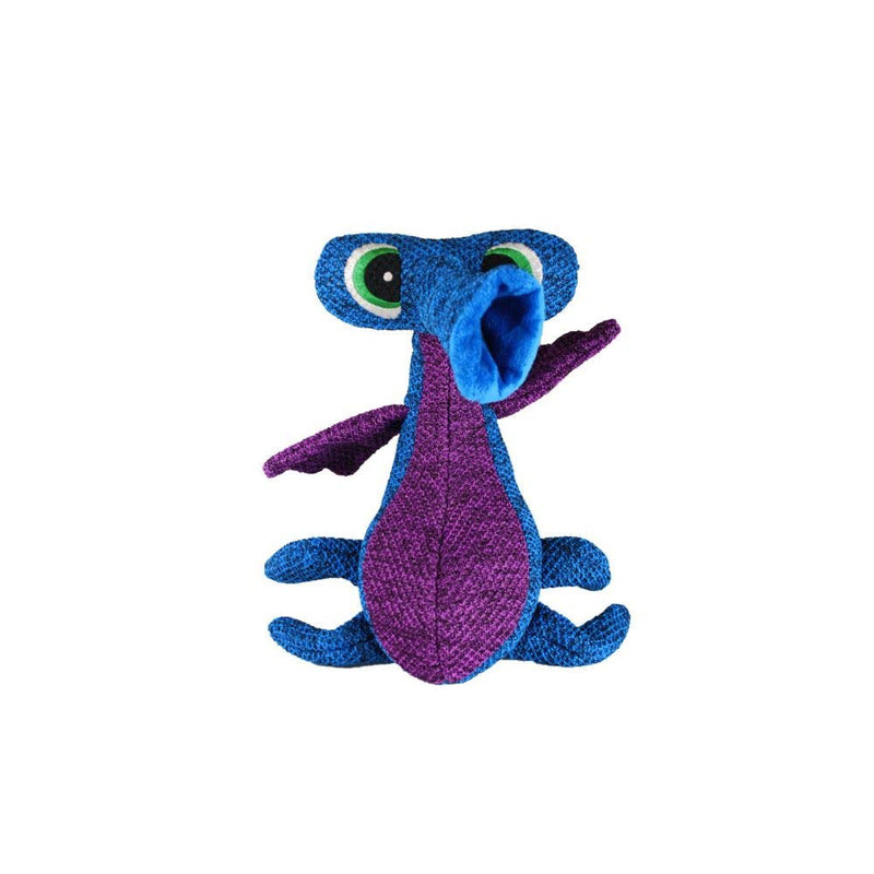 KONG Woozles Squeaking Dog Toy - Medium (BLUE) - PawsPlanet Australia