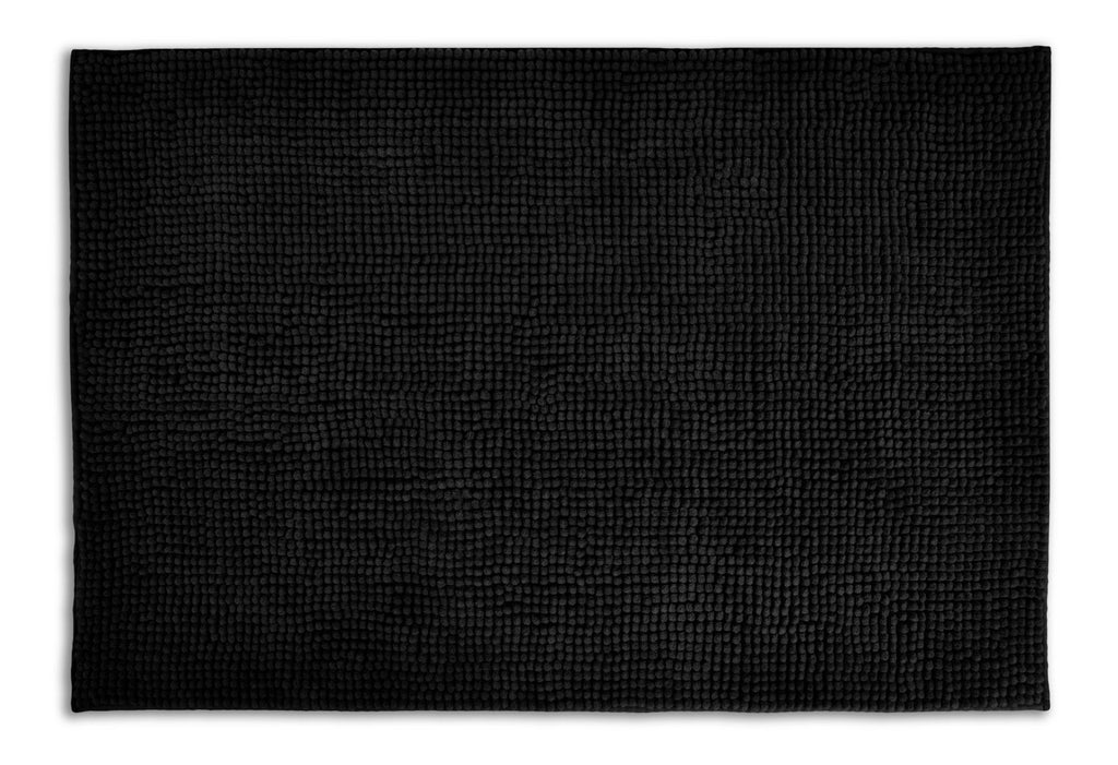 Allure Bath Fashions Phoebe Pet Mats – Lightweight Washable Mat for Pets– Non-slip backing and Highly Absorbent – Small and Lightweight Pet Bedding – 100% Machine-Washable and Tumble Dry Safe Black - PawsPlanet Australia