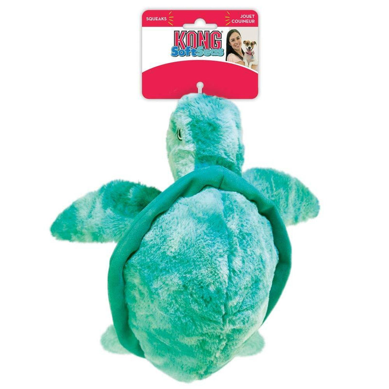KONG SoftSeas Turtle, Large, Plush Dog Toy - PawsPlanet Australia