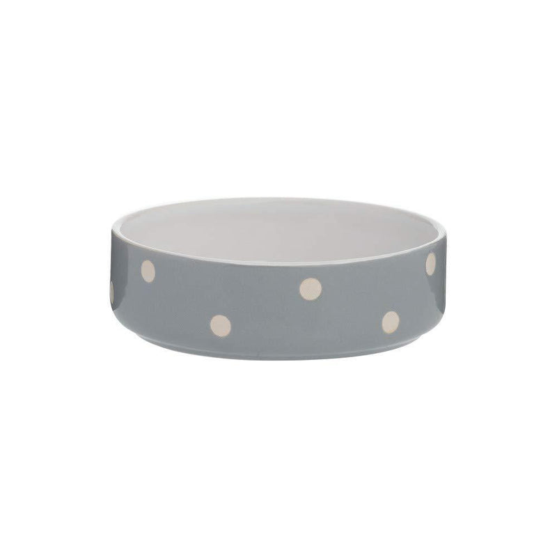 Mason Cash Grey Polka Dot 13cm Pet Bowl - PawsPlanet Australia