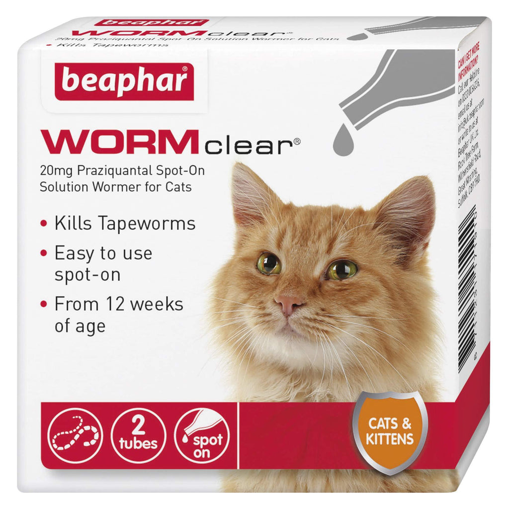 Beaphar WORMclear Spot-On Solution for Cats, 20 mg 1 - PawsPlanet Australia