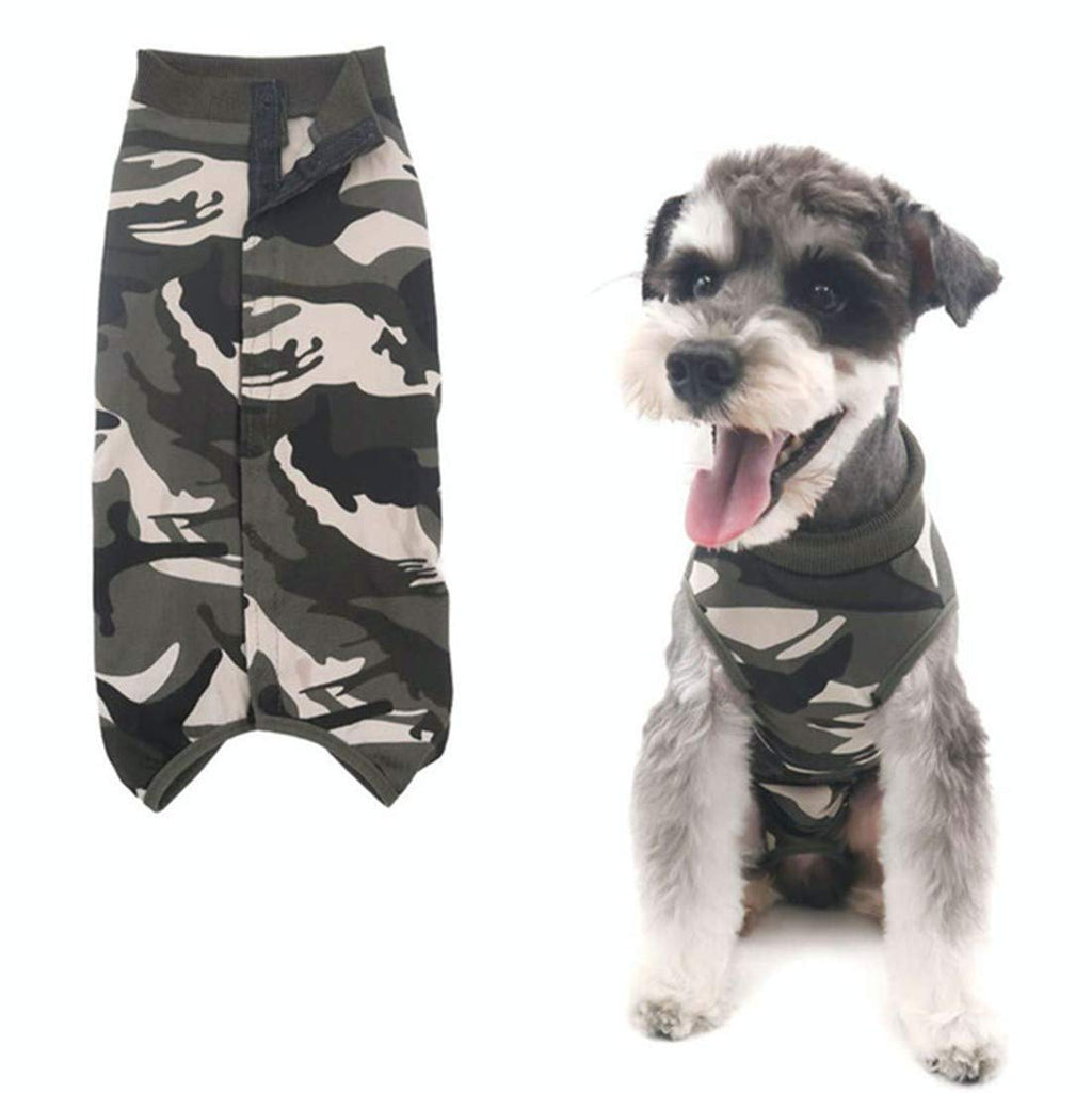 VICTORIE Cat Professional Recovery Suit Surgery Recovery Wear Operation Home Clothing Abdominal Wounds Skin Diseases for Puppy Cats Dogs Camouflage M - PawsPlanet Australia
