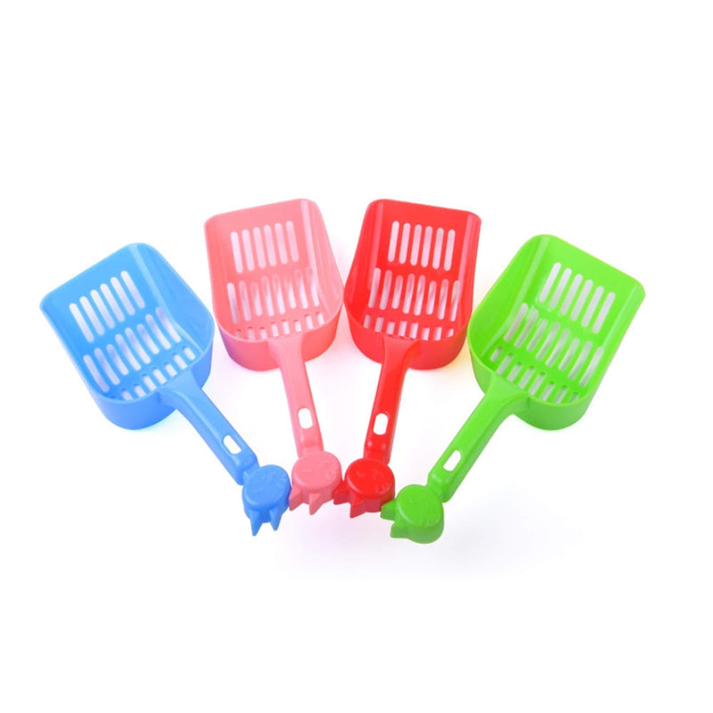 4pcs Hollow Out Cat Litter Shovel Candy Color Pet Cleaner Spoon Tool for Cat Dog Poop Easy to Clean Hollow Cleaning Tool With Strong Plastic Easy Handle - PawsPlanet Australia