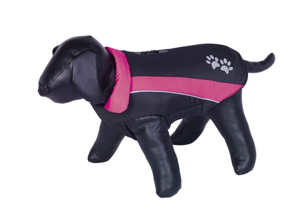 Nobby Sabi 65296 Dog Coat 29 cm Black/Pink - PawsPlanet Australia