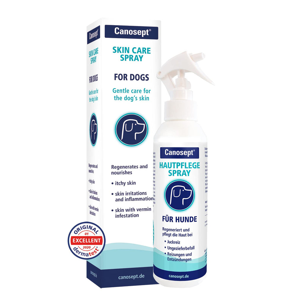 Canosept Skin Care Spray for Dogs 250 ml - Regenerates and Nourishes the Skin - 100percent Natural and Particularly Mild - Also Suitable for Long Coat - PawsPlanet Australia