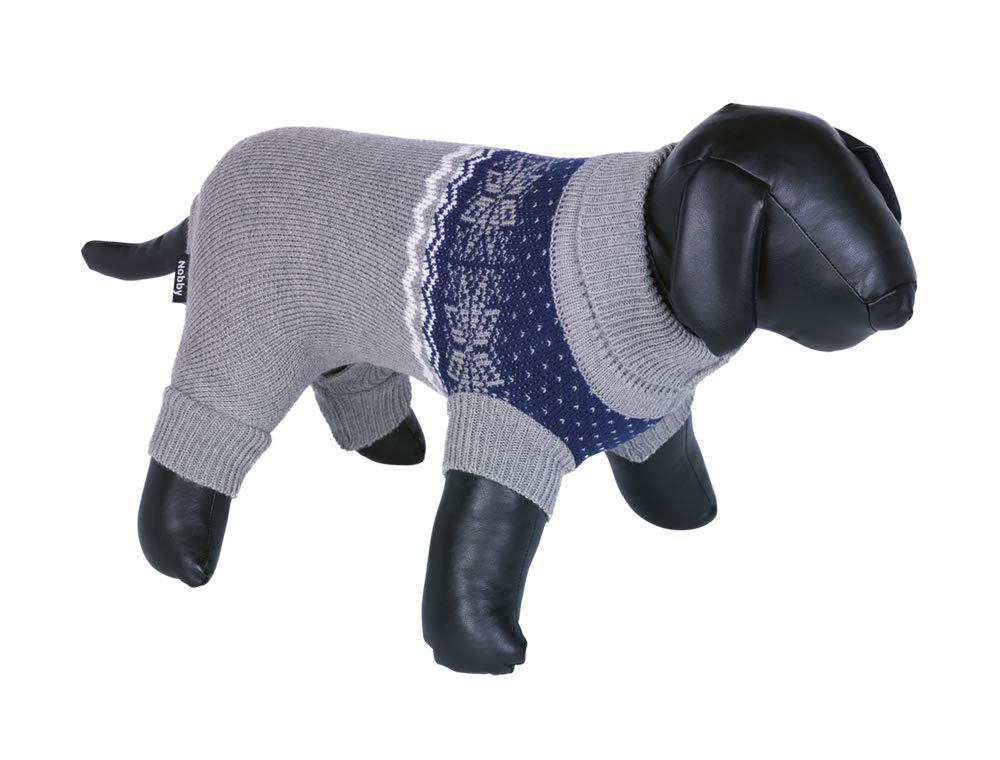 Nobby ADO 65217 Dog Jumper 48 cm Grey/Blue - PawsPlanet Australia