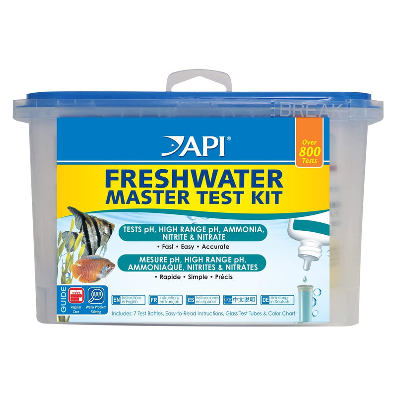 API DE-34 Freshwater Master Test Kit 800-Test Water Master Test Kit for Freshwater Aquariums, One Size - PawsPlanet Australia