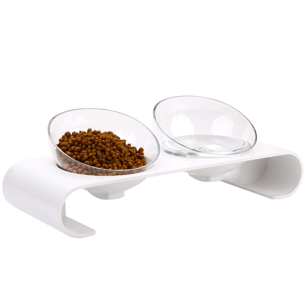 Legendog Cat Bowls Double Cat Bowls, Adjustable Cat Food Bowl With Raised Stand and Anti-slip Design, Pet Feeder Bowl Perfect for Cats kitten - PawsPlanet Australia
