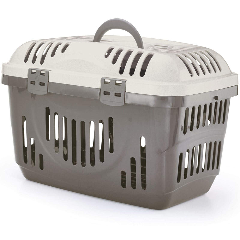 Beige & Cream Lid Pet Dog Puppy Cat Carriers Basket Bag Cage Portable Travel Kennel Training Box Beige/Cream - PawsPlanet Australia