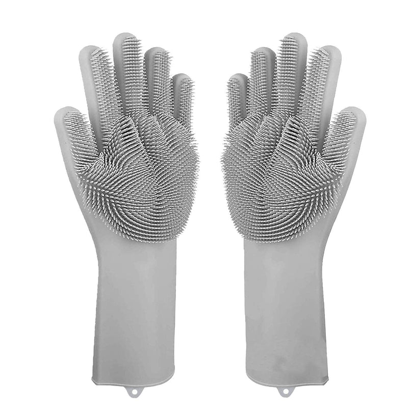 ZKSMNB Pet Grooming Gloves, Gentle Dog Bathing Scrubber Gloves, Silicone Hair Removal Gloves with High Density Teeth Efficient Pet Hair Remover Mitt for Cats, Dogs - PawsPlanet Australia