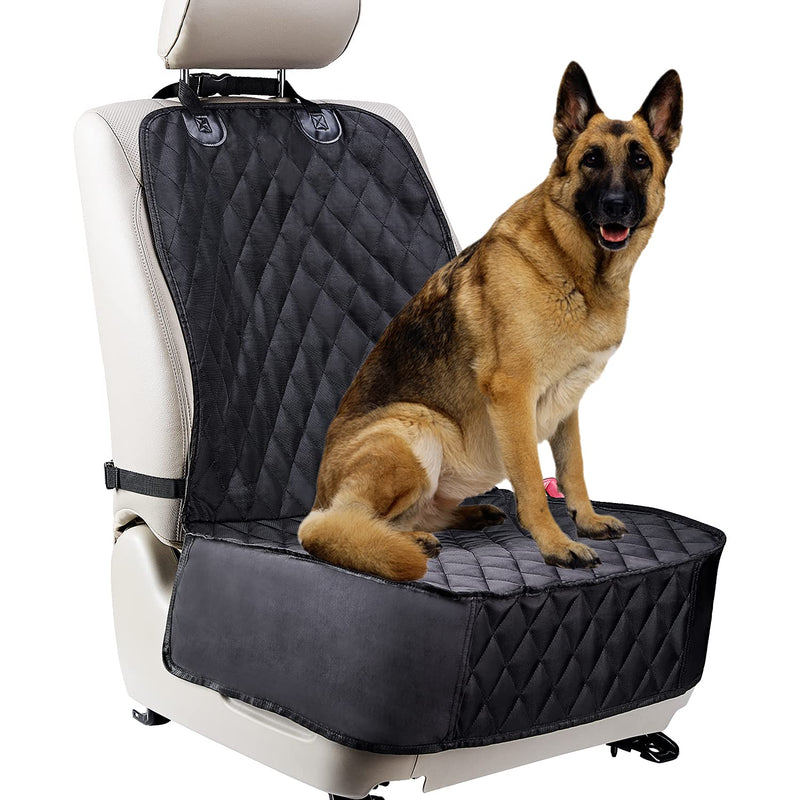 FASKUNOIE Dog Car Seat Cover for Front Seats. Waterproof Scratch Proof Car Seat Protector for Dogs. Fits Most Trucks, Vans, and SUVs (Black) - PawsPlanet Australia