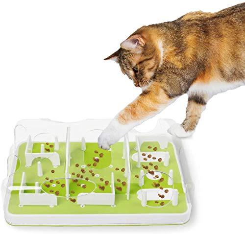 ALL FOR PAWS Interactive Puzzle Cat Feeder, Treat Maze Toy for Cats - PawsPlanet Australia