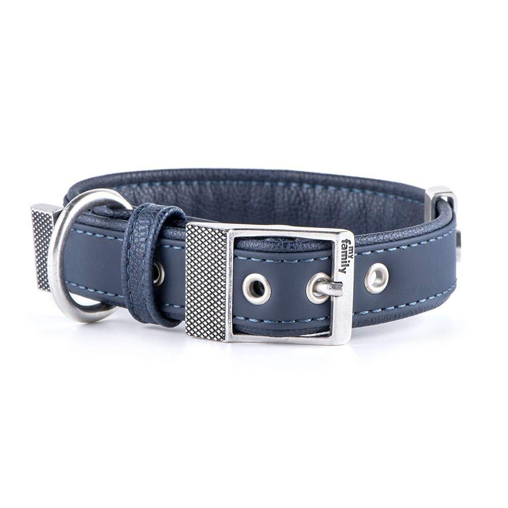 Myfamily faux leather Collar Made in Italy Bilbao Collection - PawsPlanet Australia