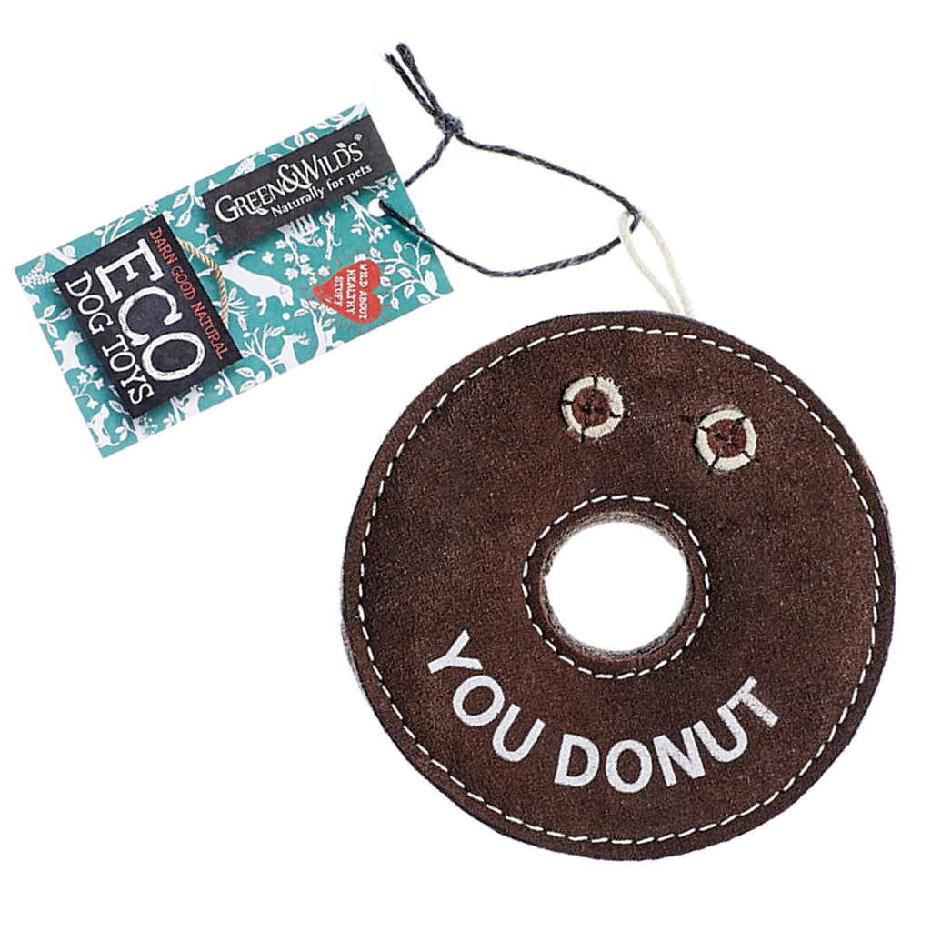 Green & Wilds Derrick Donut Eco Dog Toy - PawsPlanet Australia