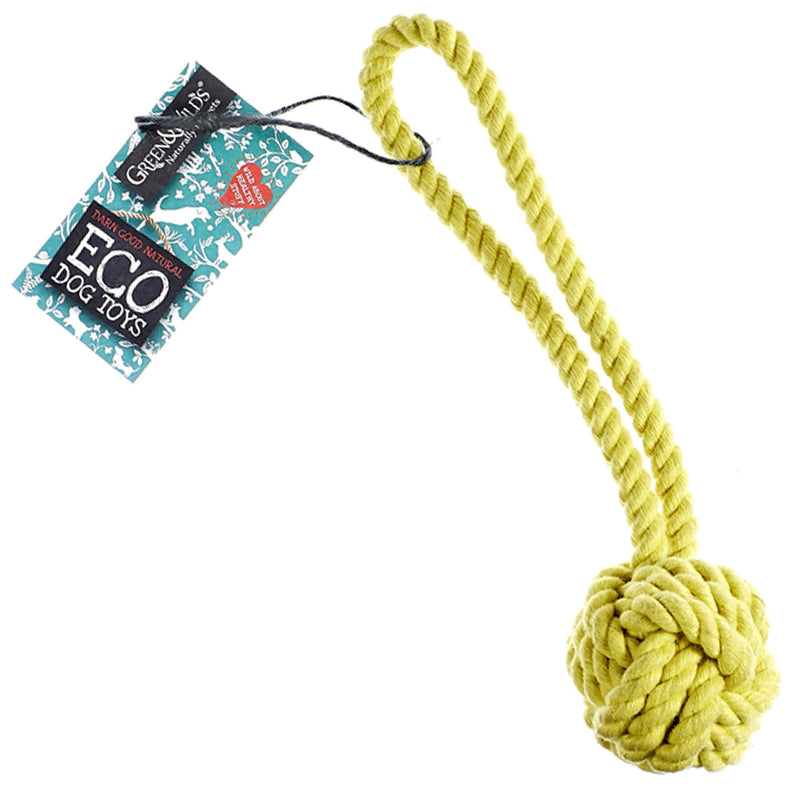 Green & Wilds Rope Ball Eco Dog Toy - PawsPlanet Australia