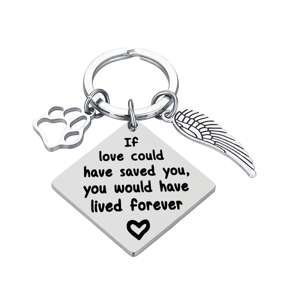 Loss of Dog Keyring Pet Memorial Keychain Keyring Pet Keyring Family Dog Family Cat Family Pet Keychain Key Ring Pet Sympathy Gift for Pet Lover Dog Cat Keychain - PawsPlanet Australia