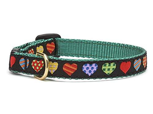 Up Country COH-Cat-C-10 Colorful Hearts Cat Collar 10 Inches 200 g - PawsPlanet Australia