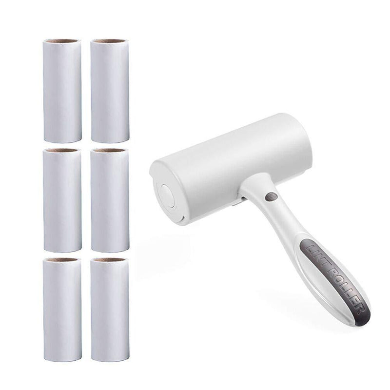 Cozywind Lint Roller for Quick and Easy Removal of Cat and Dog Hairs Dust and Lint from Clothing, Furniture and Car Seats [1 Handle +6 Rolls Parts] - PawsPlanet Australia