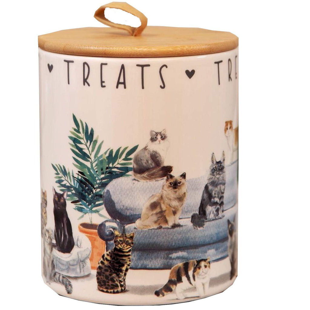 Best of Breed Ceramic Cat Treat Storage Jar - PawsPlanet Australia