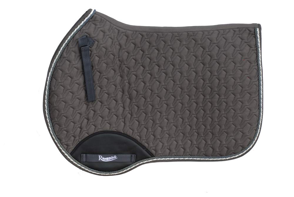 Rhinegold Performance Saddle Cloth Grey Cob - PawsPlanet Australia