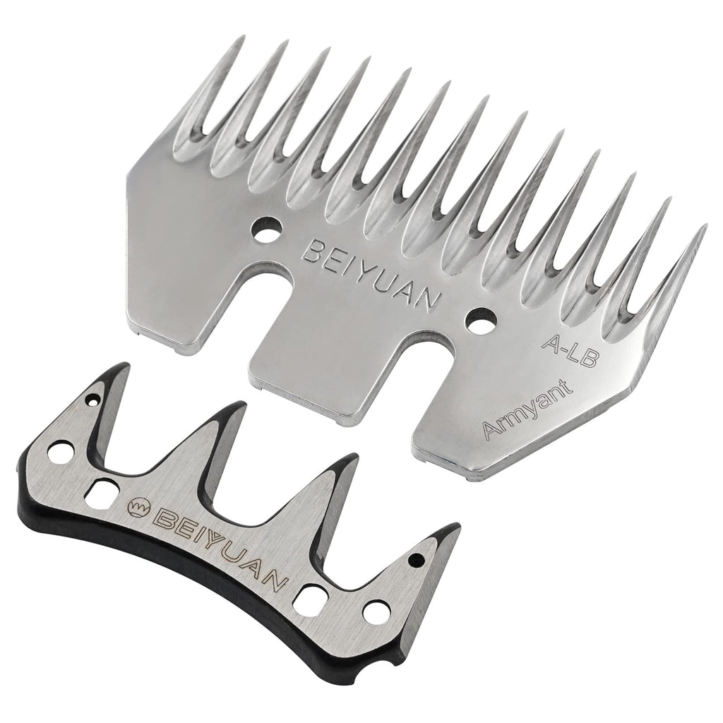 PROBEEALLYU 13 Teeth Replacement Sheep Blade For Sheep Shears Universal Wool Comb Cutter Shearing Clipper Scissor Sheep Goats Alpaca Cattle Animal Farm (Straight) Straight - PawsPlanet Australia