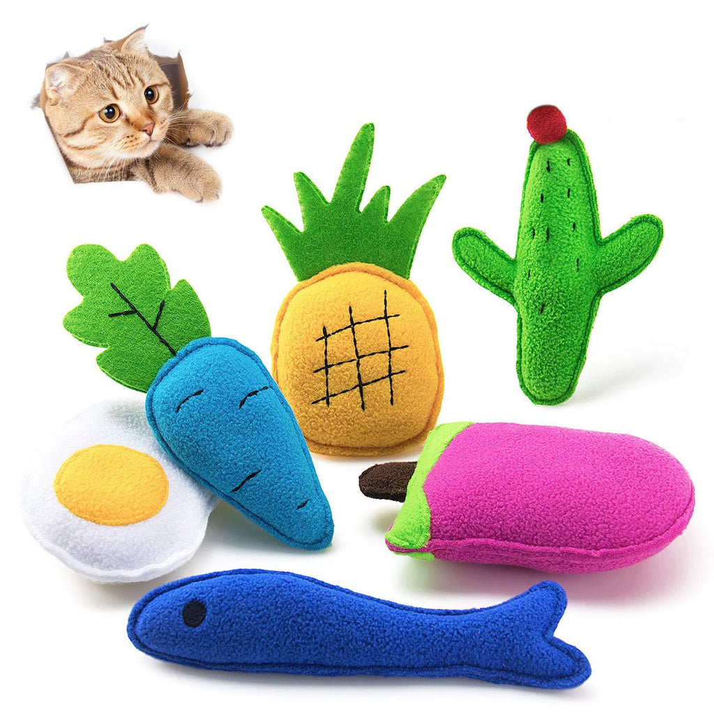 AWOOF Catnip Toys for Cats, Natural Catnip Kitten Toys Cat kitty Toys Set YELLOW - PawsPlanet Australia