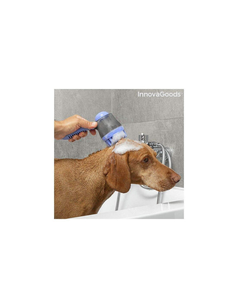 InnovaGoods Bath Brush for Pets with Bubblet Innovagoods Reservoir 1 Unit 290 g - PawsPlanet Australia