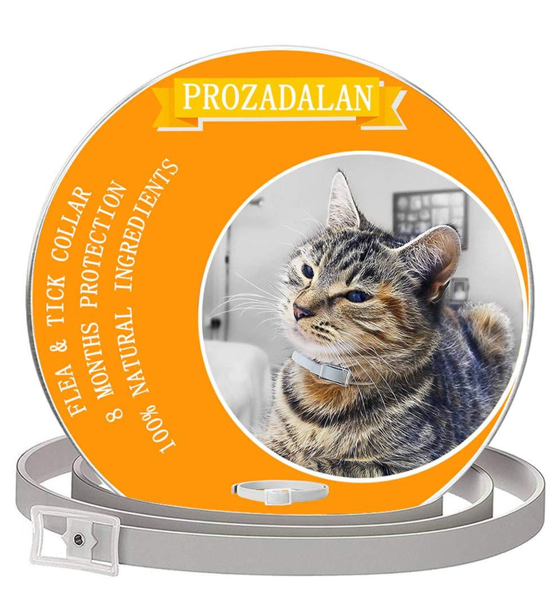Flea Collar for Cats, 100% Natural Adjustable Flea and Tick Collar for Cats, Flea Treatment for Cats, Effective Repel Lice, Fleas and Pests for Kittens, Medium-sized Cats and Large Cats - PawsPlanet Australia