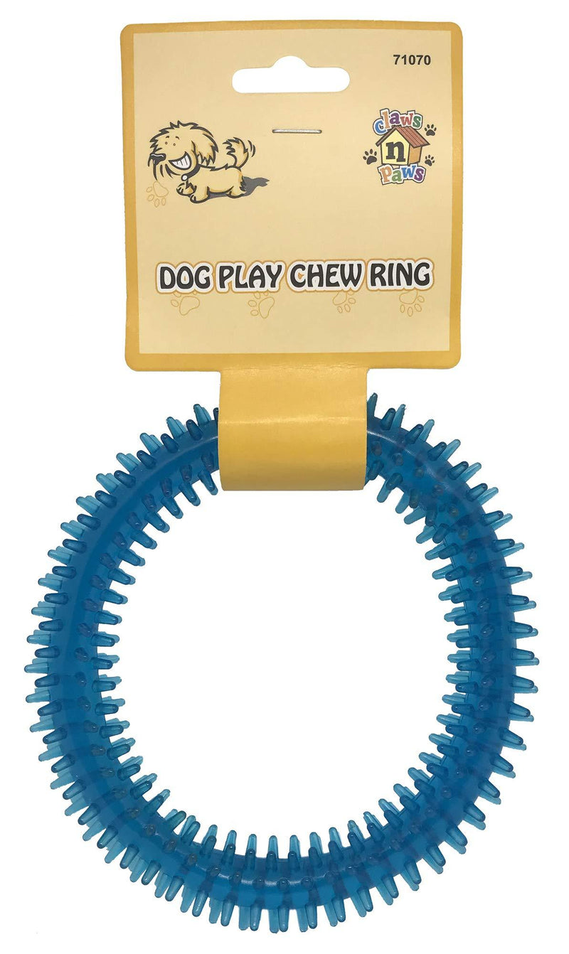 Paws n Claws Dog Play Chew Ring 6inch 15cm - Random Colour - PawsPlanet Australia
