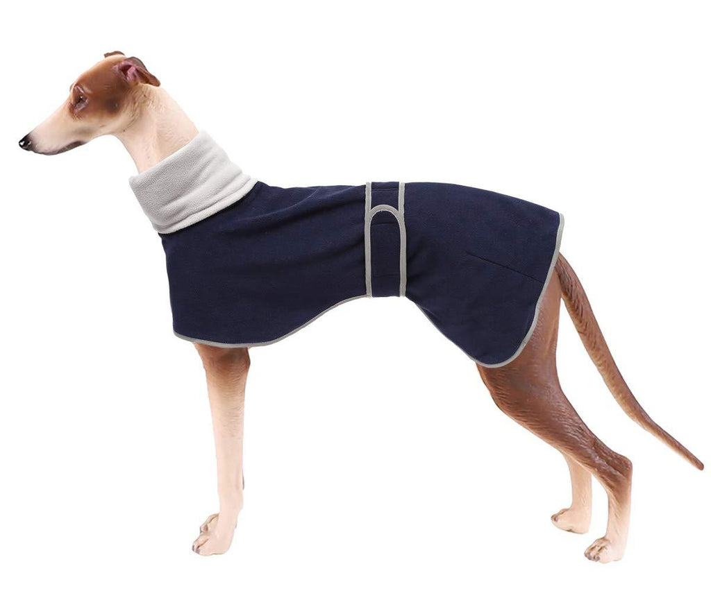 Geyecete Cosy Fleece Jumper, Dog Winter Coat with Warm Fleece Lining, Outdoor Dog Apparel with Adjustable Bands For Medium, Large Dog C608-Blue-M M Blue - PawsPlanet Australia