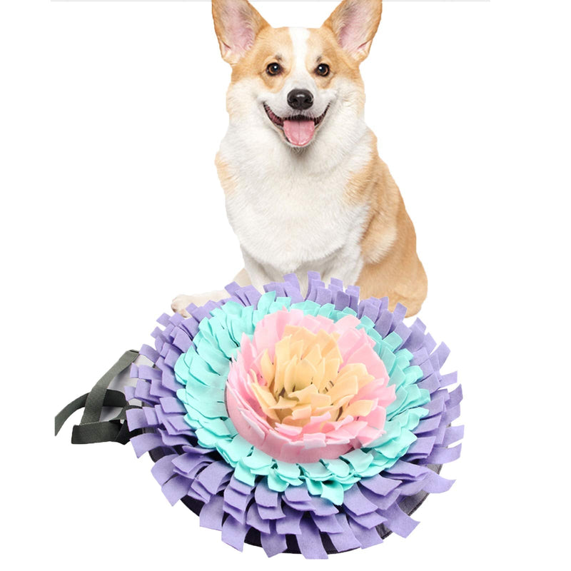vocheer Dog Snuffle Mat for Small Large Dogs, Machine Washable Training Mats Pet, Activity Mat for Foraging Skill, Stress Release Purple - PawsPlanet Australia