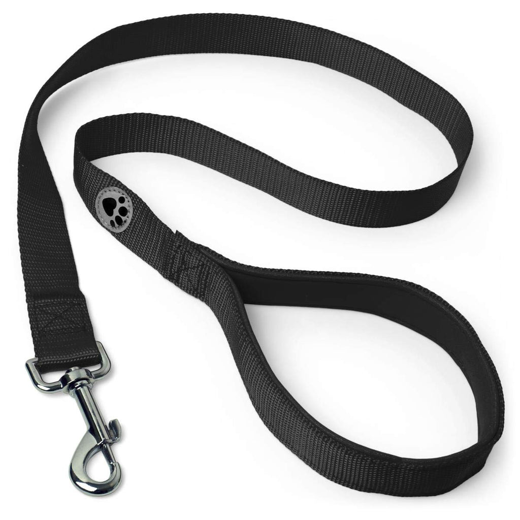 iGadgitz Home U7155 Padded Dog Lead, Padded Handle Dog Lead, Padded Dog Leash -Black -100cm (1m) 100cm (1m) Black - PawsPlanet Australia