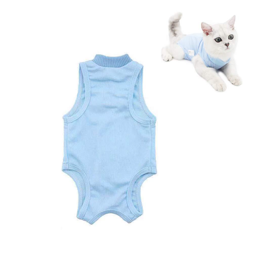 VICSPORT Cat Recovery Suit Soft Surgery Wear Coat for Abdominal Wounds or Skin Diseases, E-Collar Alternative for Cats and Dogs M - PawsPlanet Australia