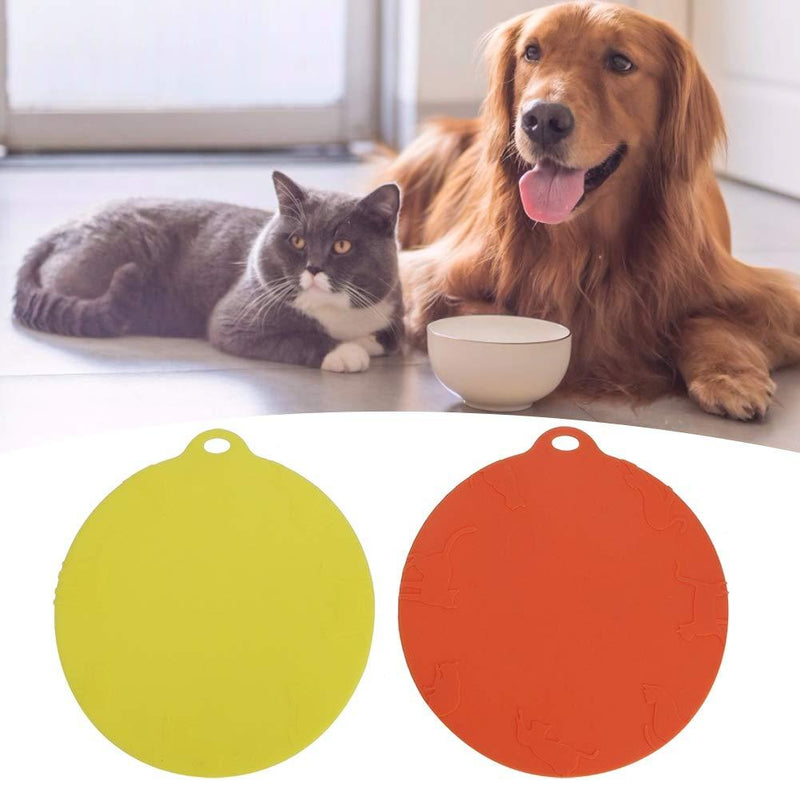 2pcs Pet Food Mats Non-slip Dog Feeding Bowl Pad Silicone Pet Bowl Anti-slip Mat Round Shape Cat Dog Feeding Tray Mat - PawsPlanet Australia