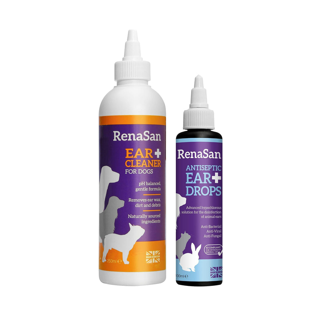 RenaSan Ear Clean & Disinfect Kit For Dogs - PawsPlanet Australia