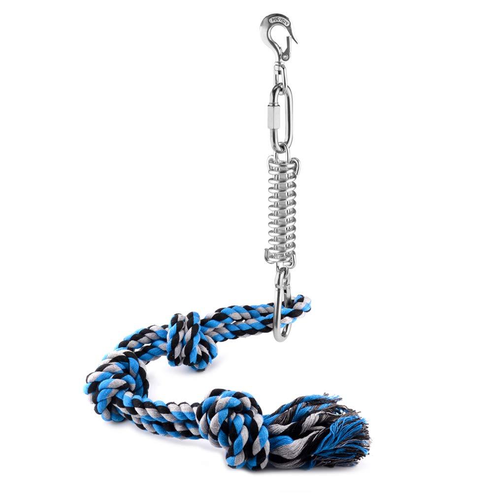 Spring Pole Dog Rope Toys - Dog Chew Toys Spring Pole Dog Tug of War Toys Muscle Builder for dogs - PawsPlanet Australia