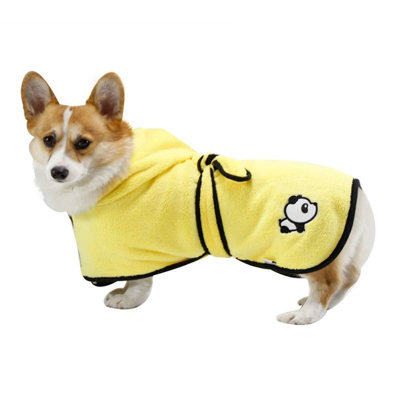 BT Bear Dog Bathrobe,Microfiber Pet Bath Towels Water-absorption Pet Bathrobe Quick Drying For Cats Puppy Small Dogs (XS: back length 33cm) XS: back length 33cm - PawsPlanet Australia