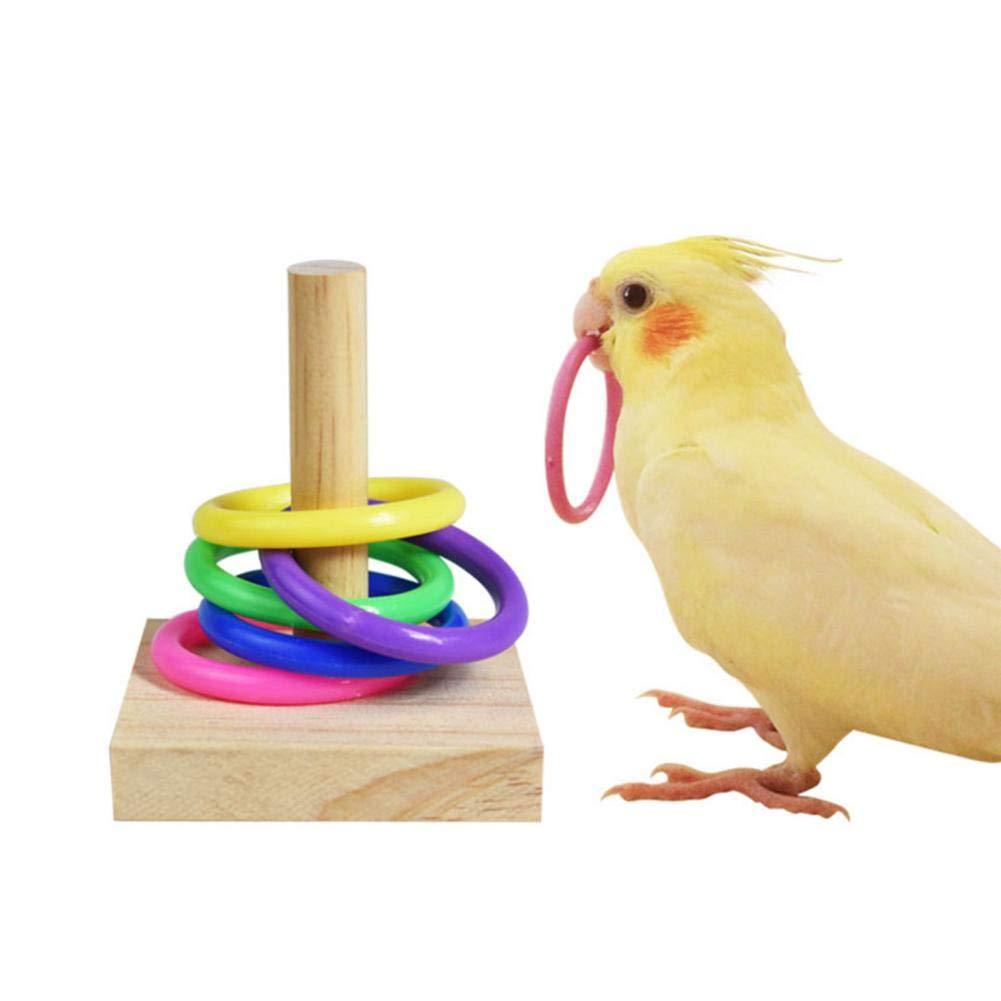 Wooden Bird Educational Toys Parrot Intelligence Training Toys, Bird Parrot Intelligence Toy For Budgie Parakeet Cockatiel Conure Cockatoo Amazon Cage Toy For Education Play Gym Playground Activity - PawsPlanet Australia